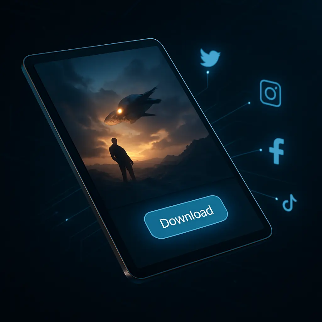 Grok Imagine 비디오 다운로드 및 공유